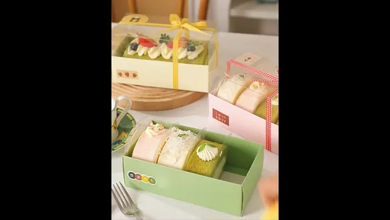 Boîtes d'emballage de papier de produits de boulangerie de biscuit de gâteau de pain à emporter de catégorie comestible
