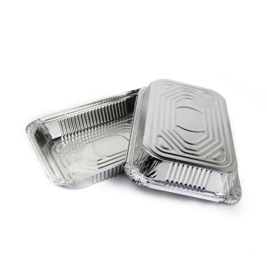 Épaissie 500 800 1000 ml Boîte à lunch en papier d'aluminium Ruban / Boîte d'emballage carrée ronde dorée avec couvercle Récipient alimentaire en aluminium à emporter pour Sushi Cake Bake